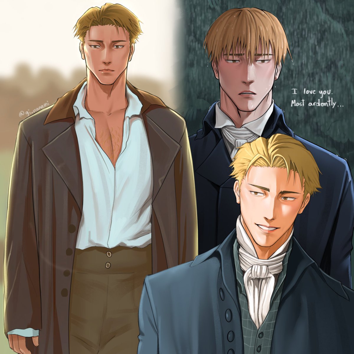 gi_nanami's tweet image. Nanami as Mr. Darcy 😭