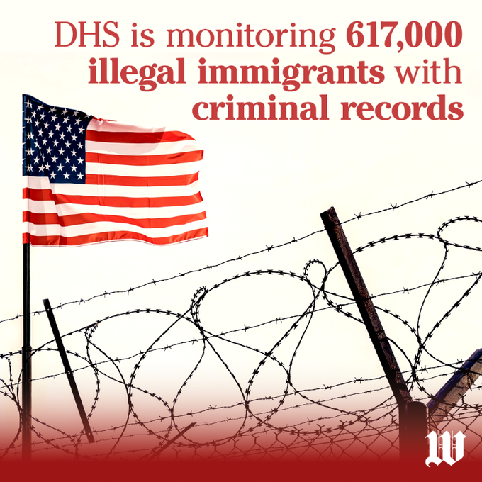 MT ALERT: DHS monitoring 617,000 illegal immigrants with criminal records. ❌ “The fact is that illegal aliens should not be in the country in the first place and able to commit these crimes.” -Rep. Glenn Grothman Follow @MigrantTracker Covering what they won't.