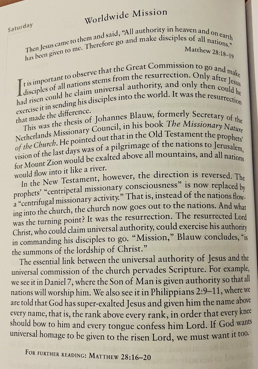 We, followers of Christ go on the mission to feed the lost souls that really need Jesus. 🙏🏼🤍 #JohnStott #ThroughtheBibleThroughtheYear
