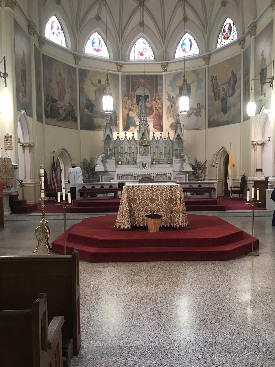 @CatholicFQ St. Paul’s Catholic Church OldeTowne Portsmouth Virginia.  Coastal Virginia. My Parish.  Was Baptized and confirmed here on Easter Vigil 35 years ago.  Historic district.  My Italian grandfather was an alter boy here.  💜🙏