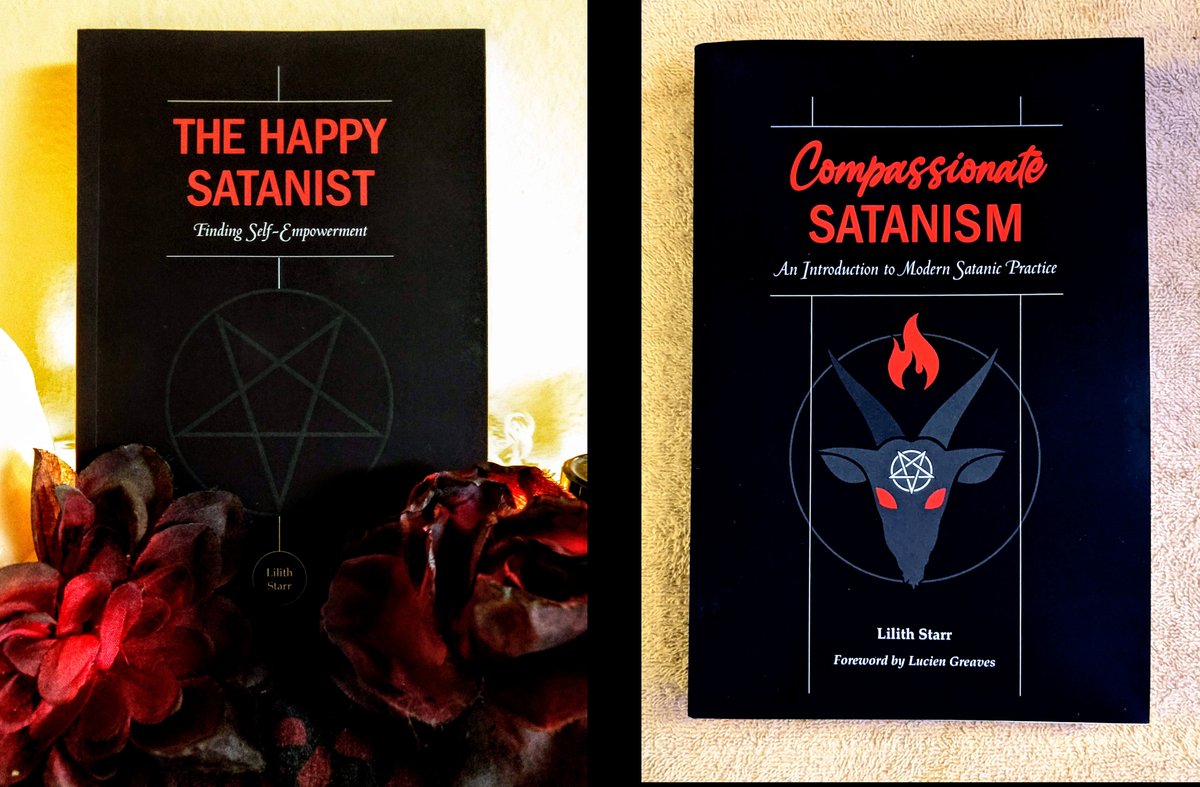 Get your personally signed copies of 'Compassionate Satanism' & 'The Happy Satanist' while they're available, only till May 12! Certain packages also receive signed prints of my original art. To order visit lilithstarr.com (you can also buy normal, unsigned copies there).