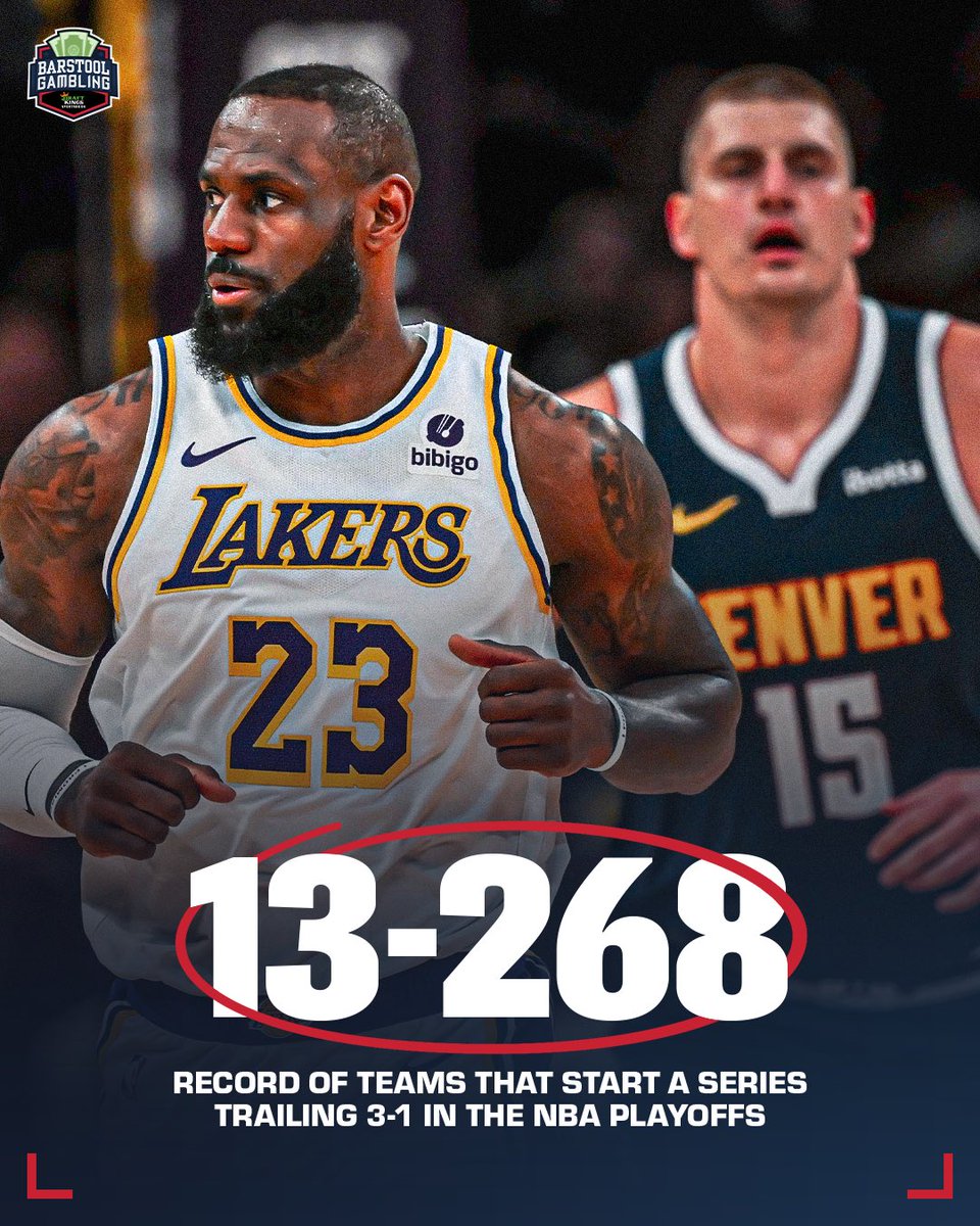 Lakers take Game 4 to make it a 3-1 series. No NBA team has ever won a series after trailing 3-0.