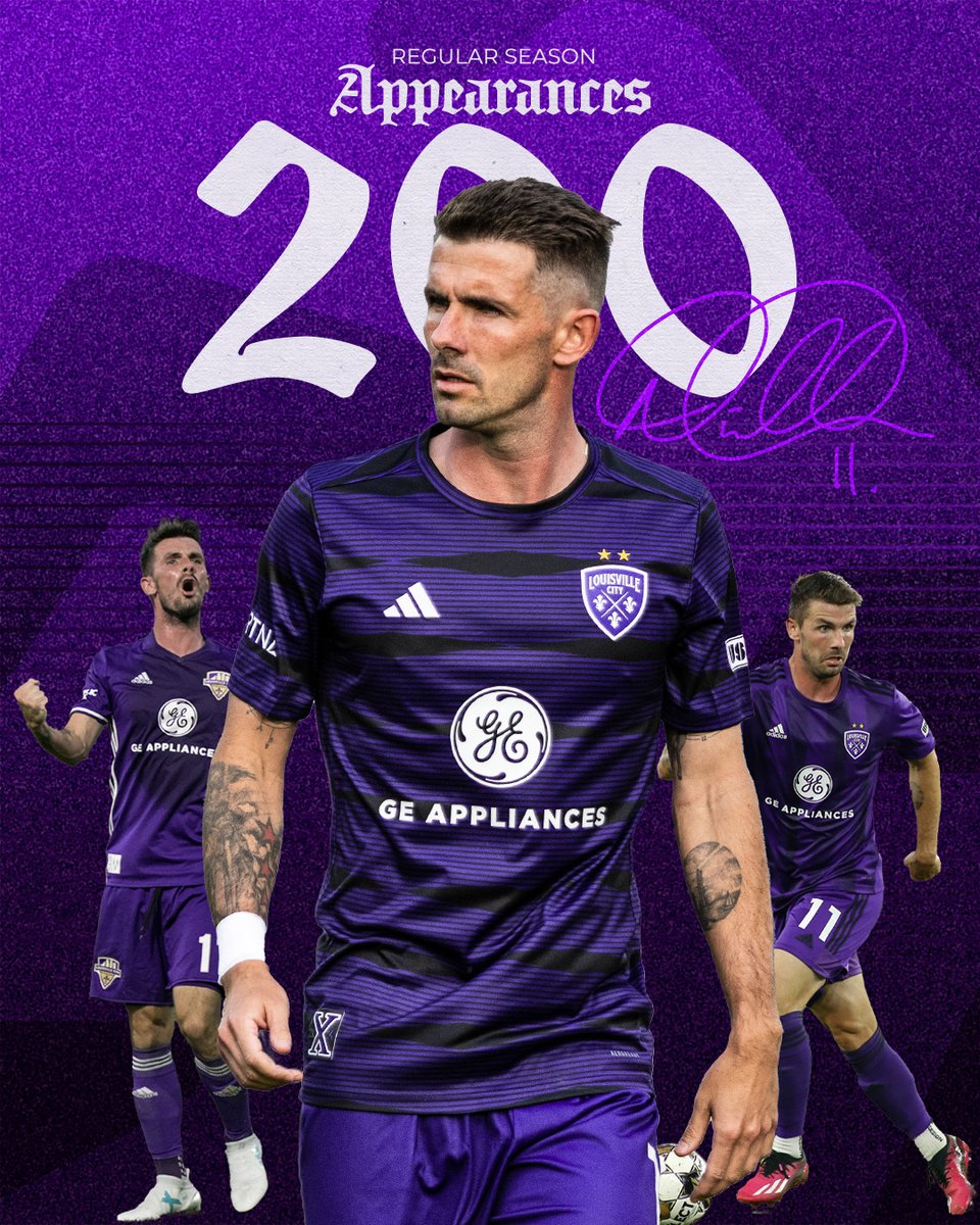 200 in 🟣 during the regular season! @niall_mccabe11 is just the fourth player in @USLChampionship history to hit that landmark with a single club!