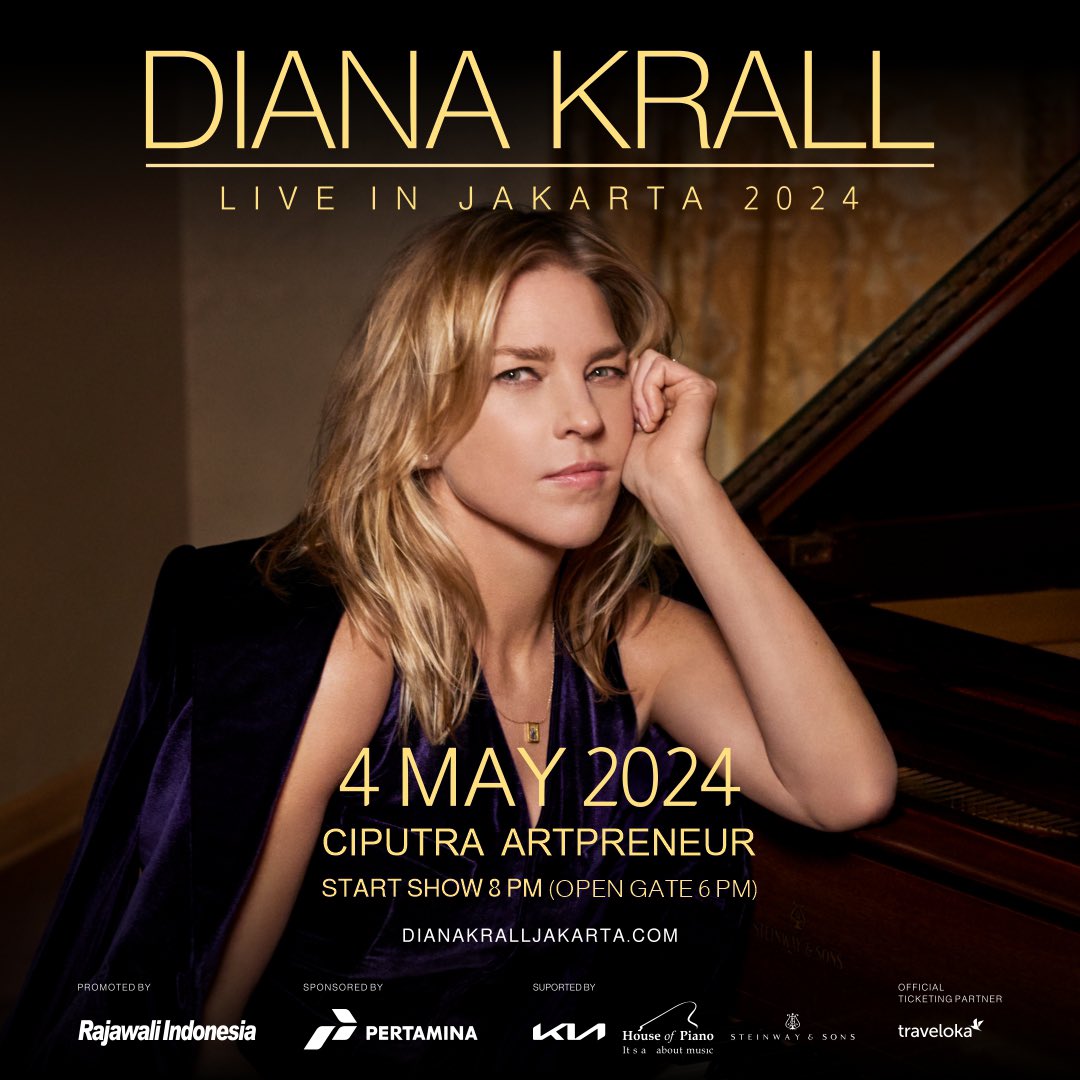 ⚠️ VENUE CHANGED⚠️

Due to unforeseen circumtances, the location for the upcoming Diana Krall Live concert in Jakarta on May 4th, 2024, has been CHANGED from the JIEXPO Theater to CIPUTRA ARTPRENEUR.

Tickets still available only at dianakralljakarta.com

#DianaKrallConcert