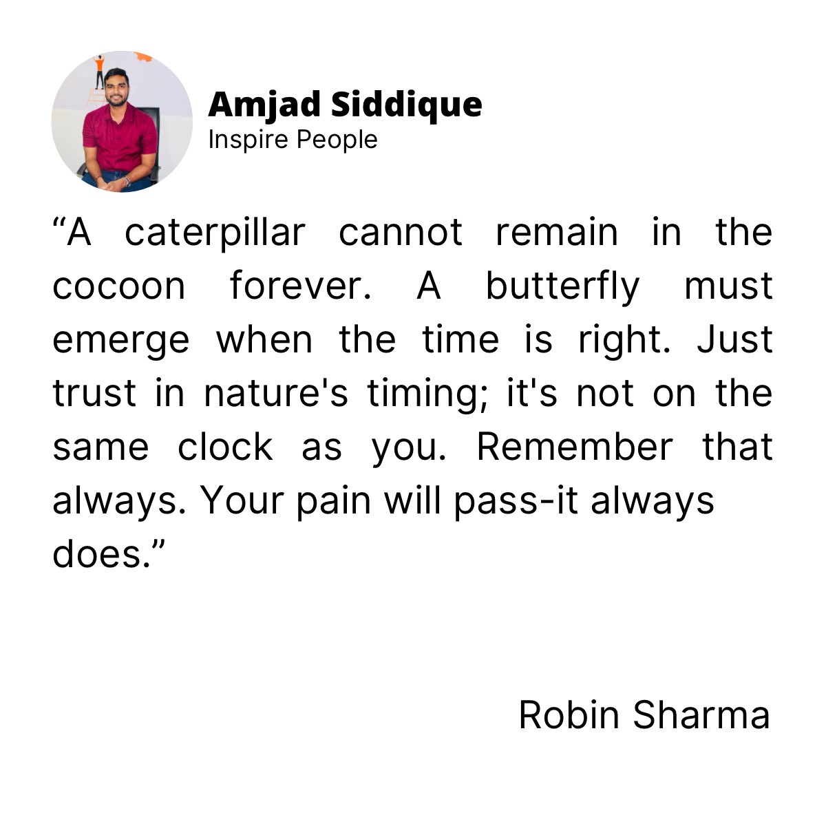 Learnings From My Reading Journey 📖               

What do you think? 🤔 please share your thoughts 💭, Thank you!

The Secret Letters of the Monk Who Sold His Ferrari 
Robin Sharma

For more updates follow - @amjad__siddique            

#readingbooks #education #amjadsiddique