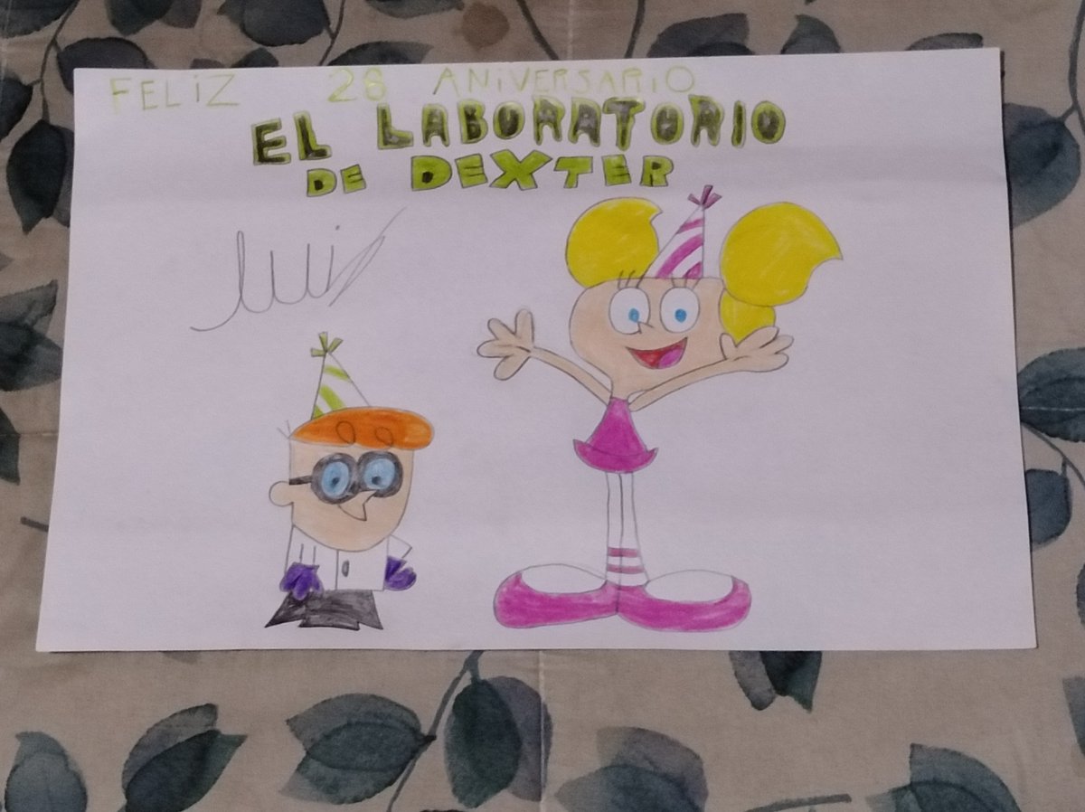 luis1201_arturo's tweet photo. Un dรญa como hoy se cumplen 28 aรฑos del estreno de El Laboratorio de Dexter, y de mi parte hice este dibujo. Espero que les guste y Feliz 28 Aniversario El Laboratorio de Dexter.
#ElLaboratorioDeDexter @yamilatala @Isabel_Martinon #CartoonNet https://t.co/KIXgbMUbYm