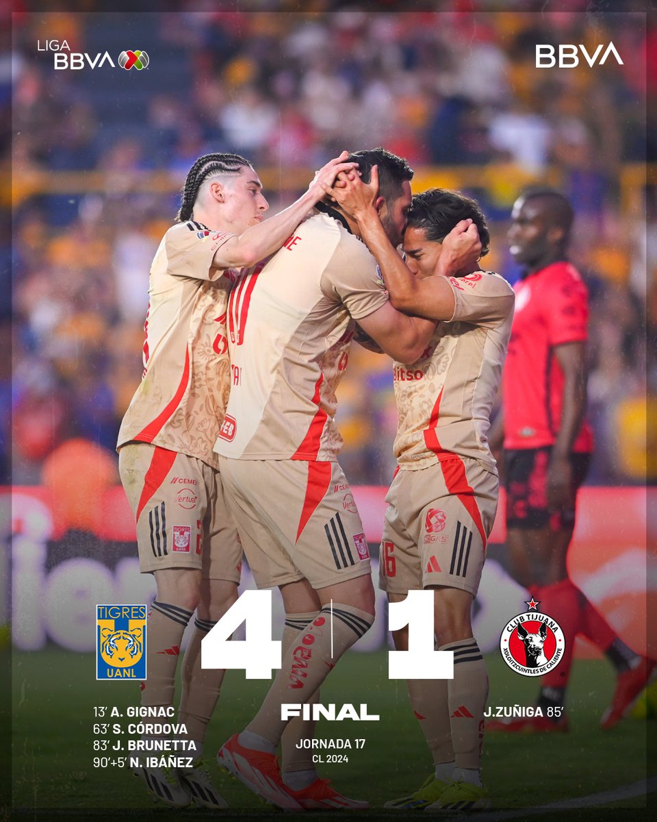 ¡@TigresOficial cerró la fase regular rugiendo en el 🌋!