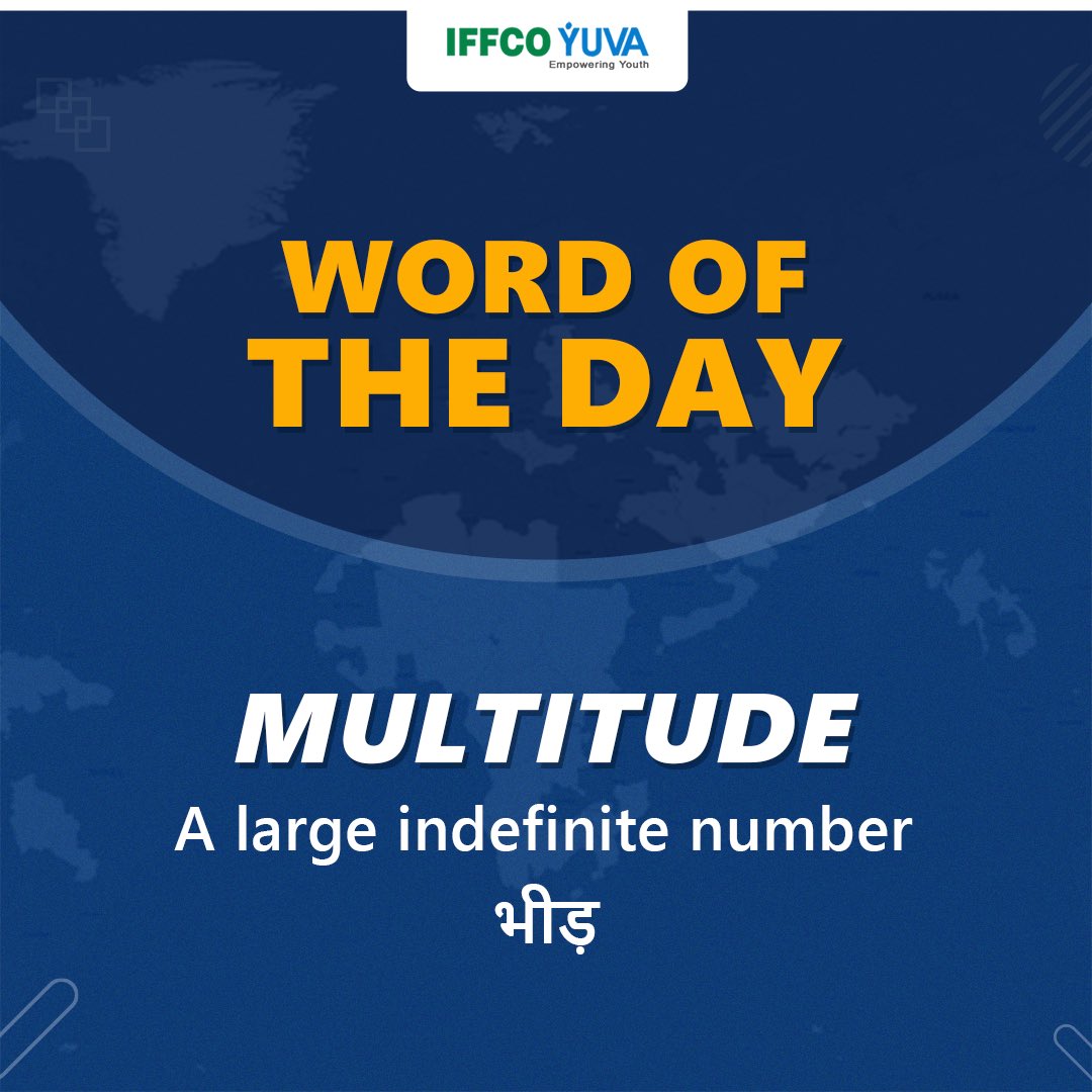 Embrace the multitude of possibilities life offers. Let's explore the richness of options and unlock our full potential together.
 
iffcoyuva.in/en/
 
#IFFCO #IFFCOYuva #Empowerment
#EmpoweringYouth #JobOpportunities
#JobPosting #JobPortal #WordOfTheDay
#Multitude