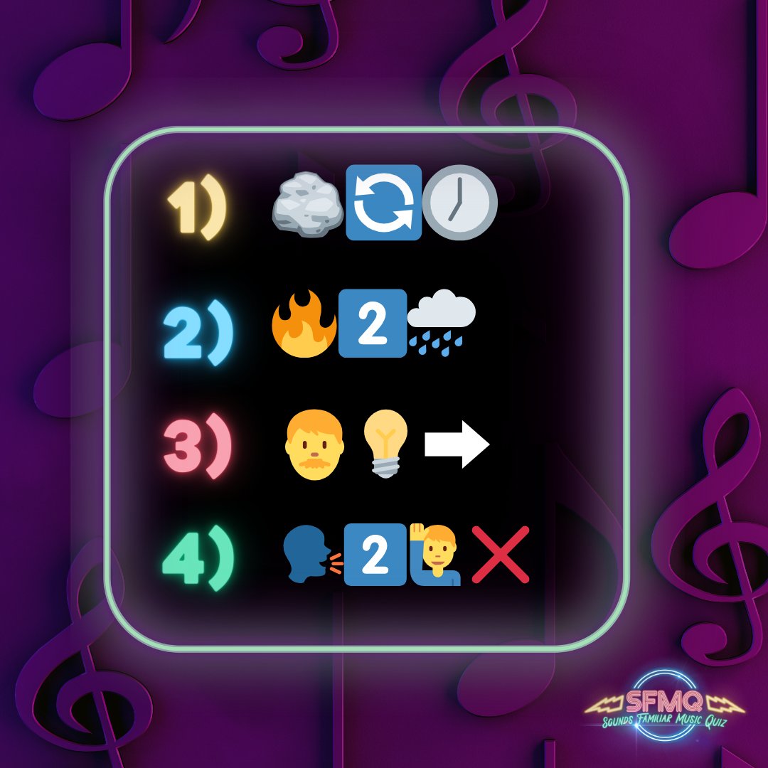 Sunday Funday just got a musical twist

Put your emoji decoding skills to the test with our popular Emoji Songs round

Can you figure out these 4 tracks just from the emojis? Tweet your guesses - let's see who can crack these

#EmojiChallenge #GuessTheSong #EmojiSongs