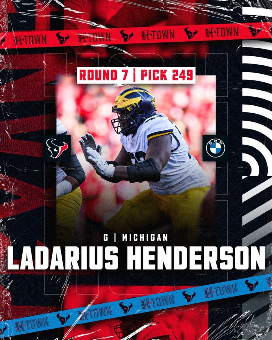 Congratulations to ITH Interviewee @ladarius77 going 249th overall to the Texans #NFLDraft2024