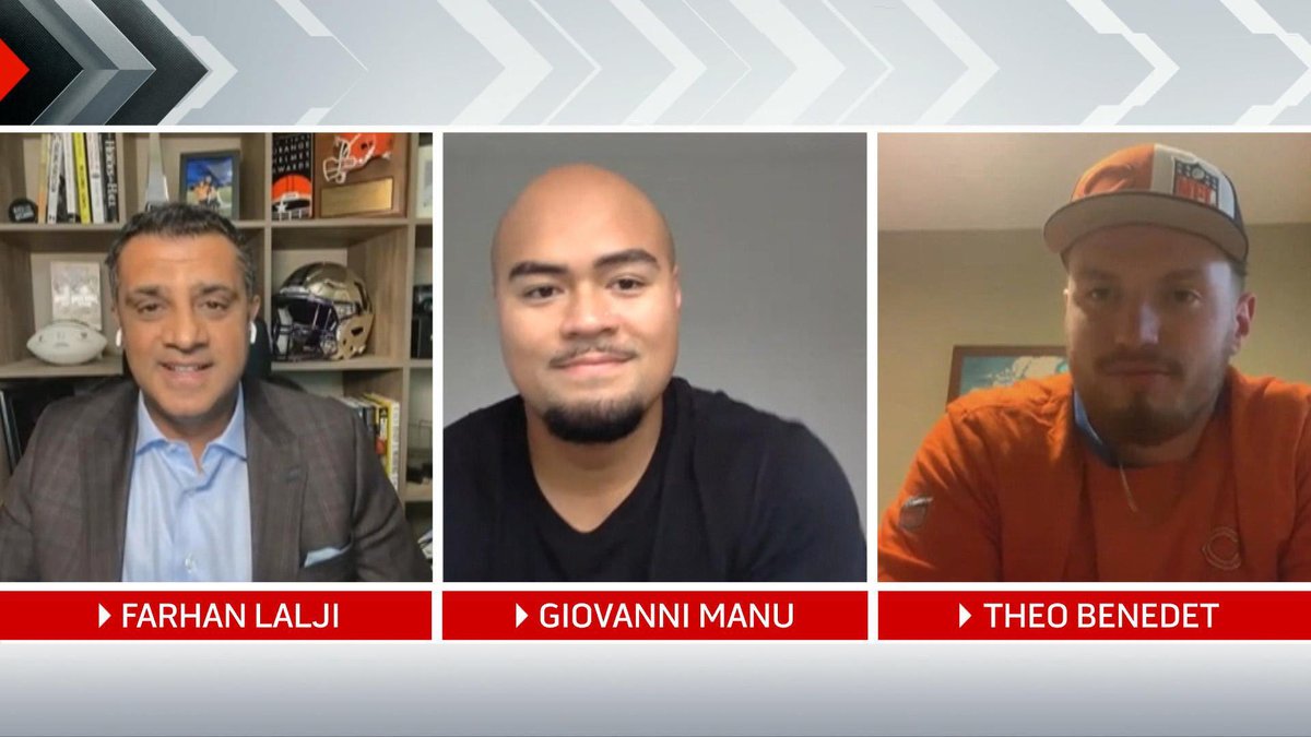 TSN's @FarhanLaljiTSN is joined by Giovanni Manu and Theo Benedet to talk about the 2024 #NFLDraft, the path both players took to being selected by their respected teams and what they plan to bring to their pro careers: tsn.ca/nfl/video/~291…