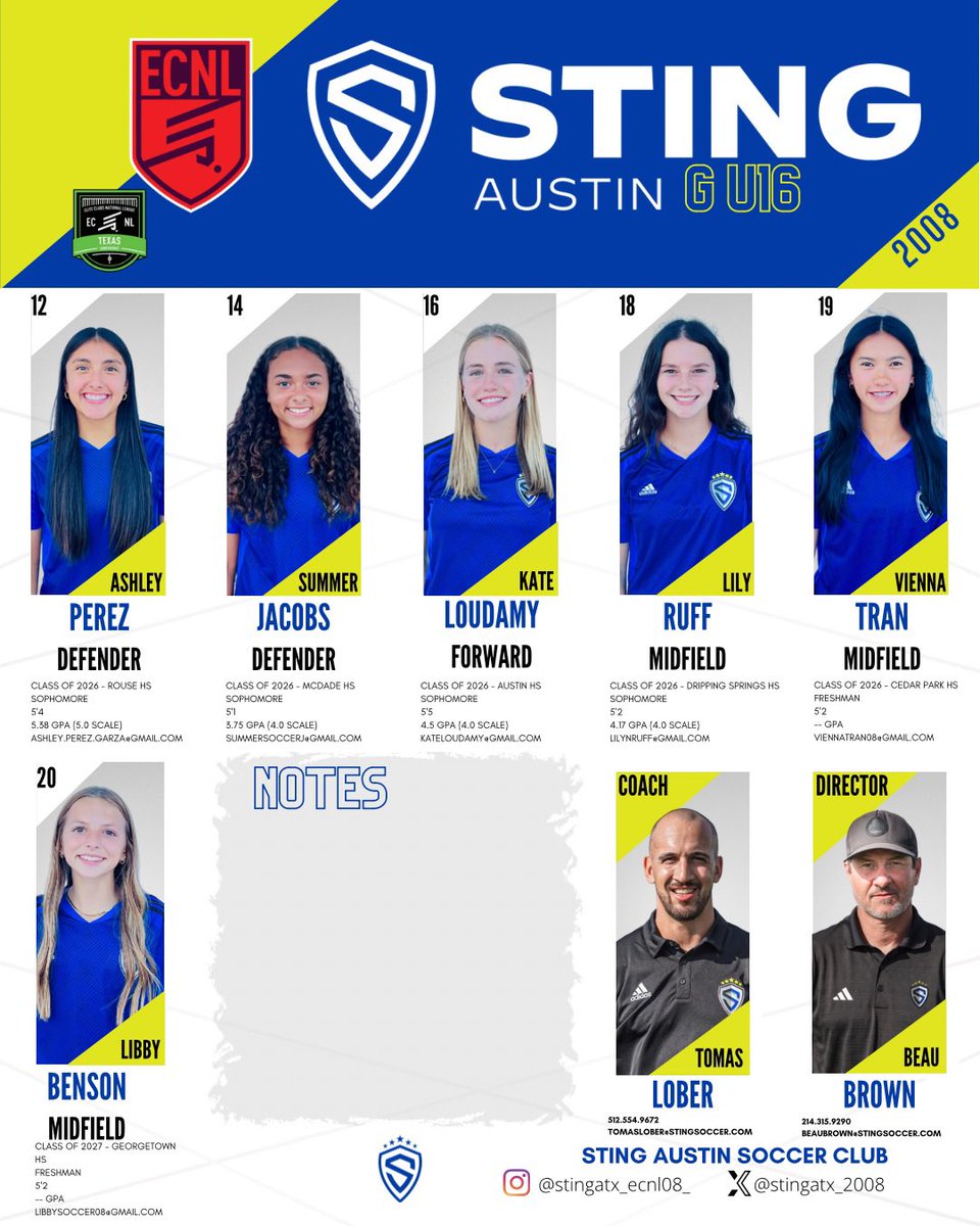 SPRING 2024 Team Brochure
#stingatx08ecnl #stingaustinecnl #leadersplayhere