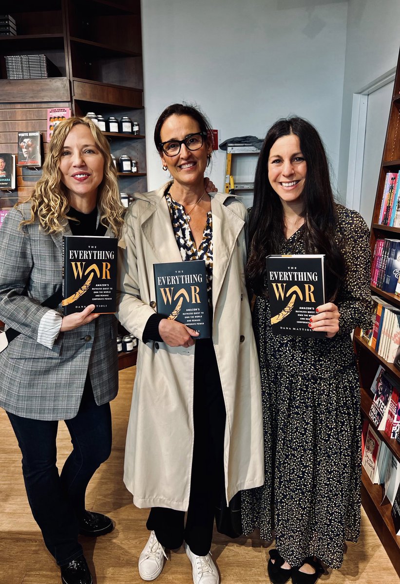 Had a great time talking with ⁦@DanaMattioli⁩ about her fantastic book, “The Forever War,” at East End Books in Boston! #books