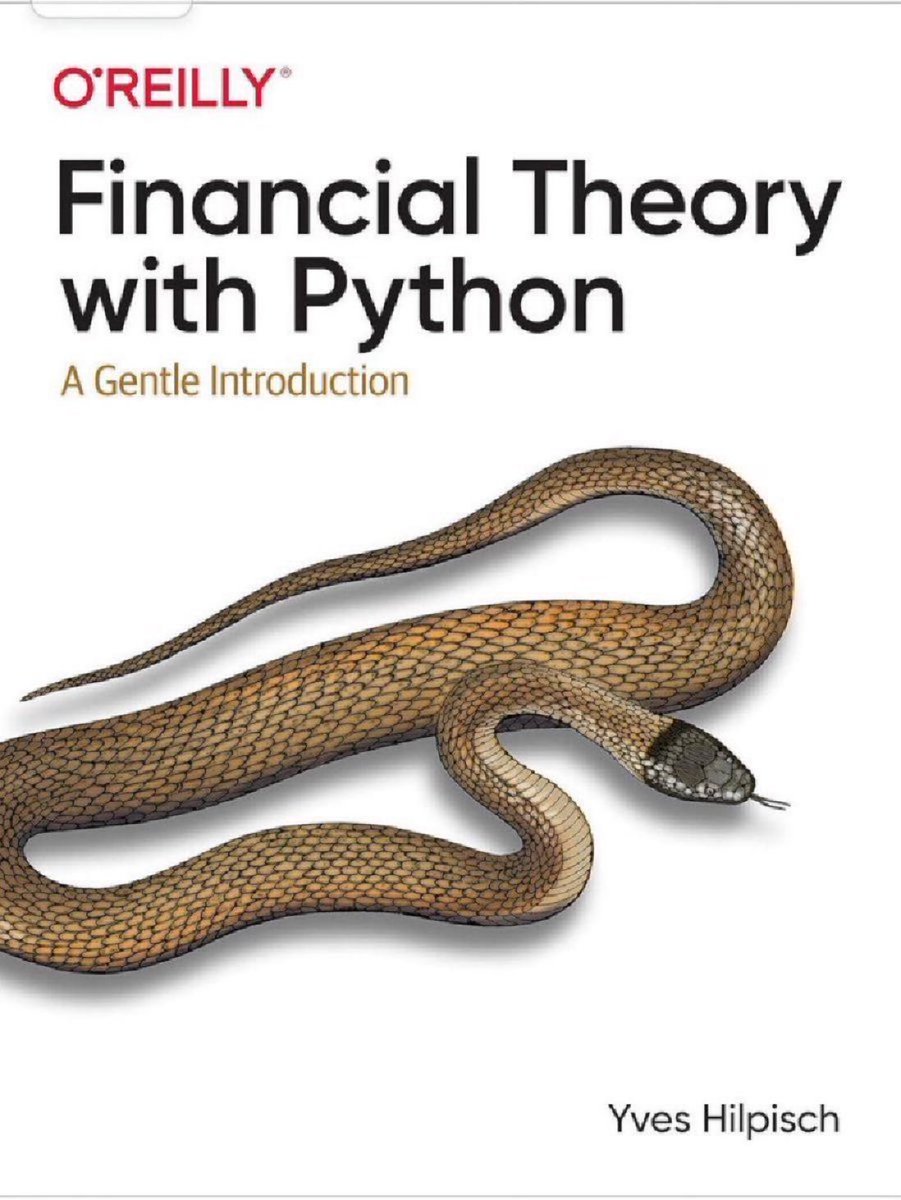 'Financial Theory with #Python: A Gentle Introduction' at amzn.to/3vvnq4D by @dyjh ———— #Finance #Coding #DataScience #DataScientists #Numpy #Pandas #Mathematics #ComputationalFinance #ComputationalScience #Fintech