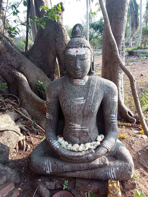 The Ancient Granite Statue of Buddha, Pishpavanan , Nagapattinam, Tamil Nadu, India.