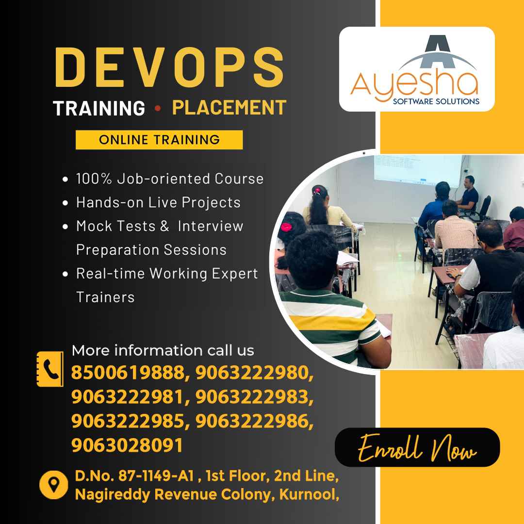 Train & Hire Golden Opportunity by Ayesha Digital Academy & Software Solutions

Eligibility- Any graduates from 2010 - 2024
Contact: 9063222981

#trainingacademy 
#html 
#DevOps 
#testing 
#Hyderabad 
#Graduation2024 
#traningday 
#jobseekers 
#FacebookPage 
#postgraduatestudies