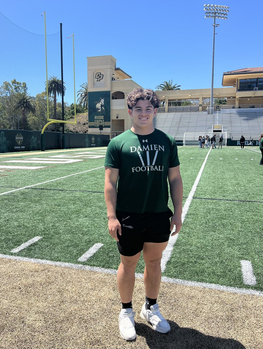 Great visit to @calpolyfootball Thank you coach @JakeCasteel for taking time to talk football. A lot of good academic information from @wesyerty24 Looking forward to seeing your staff next month. @DamienFootball_ @bechtel_matt @JStew8 @coach_odin #GR1T #touchestteamwins #ridehigh