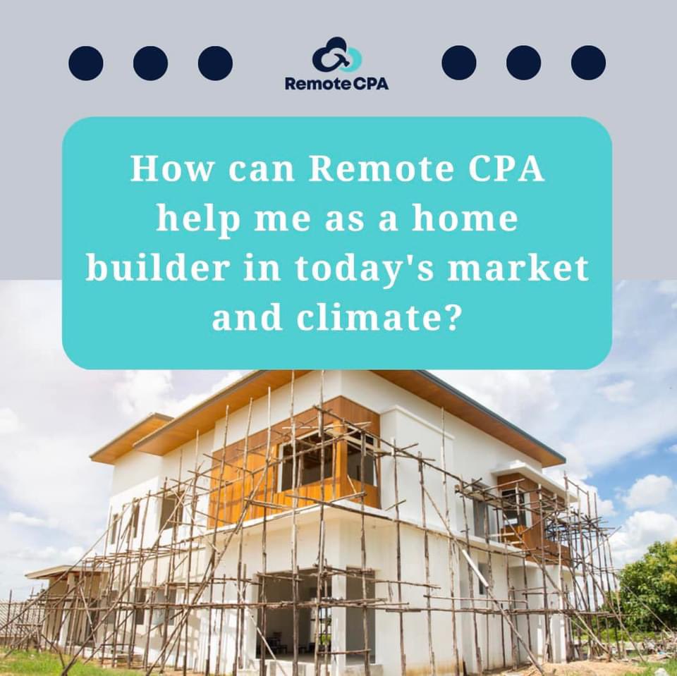 We create the best BuilderTrend experience for Homebuilders who use QuickBooks. If you have questions, need support, and are looking for help- look no further! Remote CPA is ready to help you thrive. #remotecpa #buildertrend #homebuilder #cloudaccounting