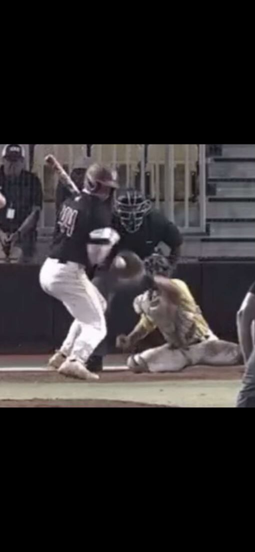 #GOVS This is the strike three call that took the bat out of Warrick Wilmont’s hands with bases loaded. Would’ve been ball four and won the game. Thank you ump!! Then you call two better strike three calls in the ninth “ball” before CACC “won” the game.