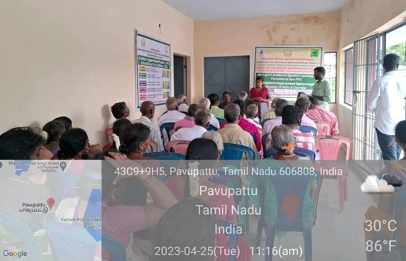 AMS
Tamil Nadu Irrigated Agriculture Modernization Project – Phase IV Tiruvannamalai District (Thurinjalaru Subbasin)
TNIAMP THURINJALARU FARMER PRODUCER
COMPANY LIMITED
Activity : Village Awareness Meeting