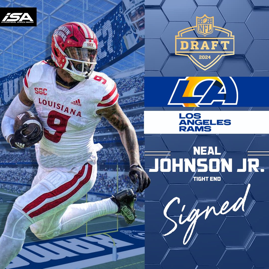 Neal Johnson Jr. @nealjohnsonjr ➡️ The West Coast to play for the @rams 🐏 #NFLDraft2024 #RamsHouse #Signed #ISAFamily Agents: @Jon_Bolston @agentjrob @TravBouche