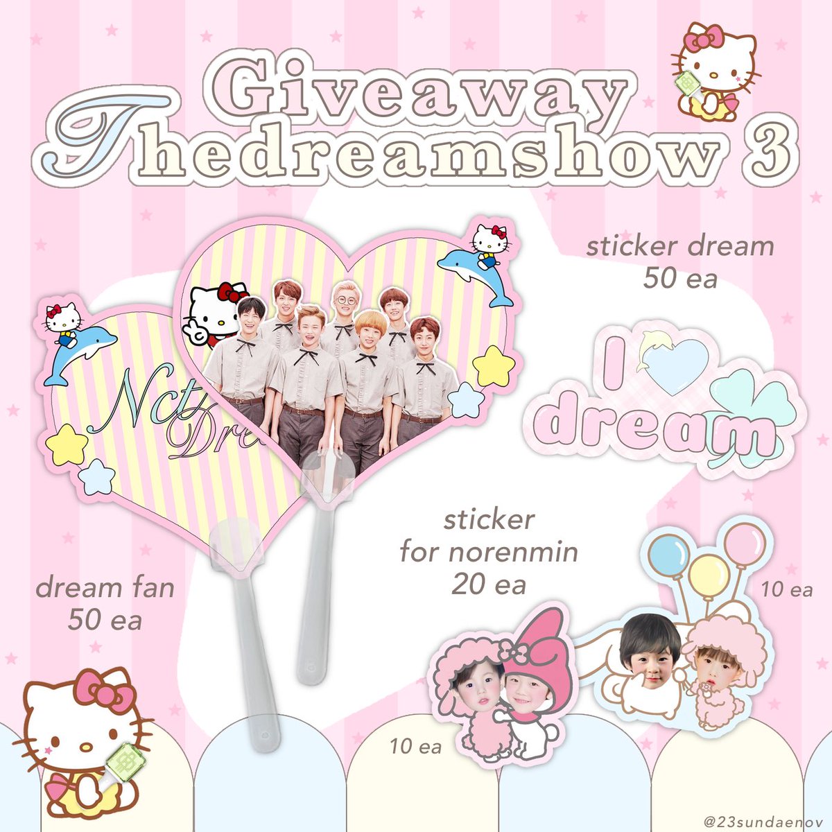 pls rt ♡♡

giveaway THEDREAMSHOW3 ! !

(づ˶•༝•˶)づ only 50 set

📍location : rajamangala stadium
time : tba 🕰

* retweet + show this tweet 

#NCTDREAM_THEDREAMSHOW3inBKK 
#NCTDREAM_THEDREAMSHOW3