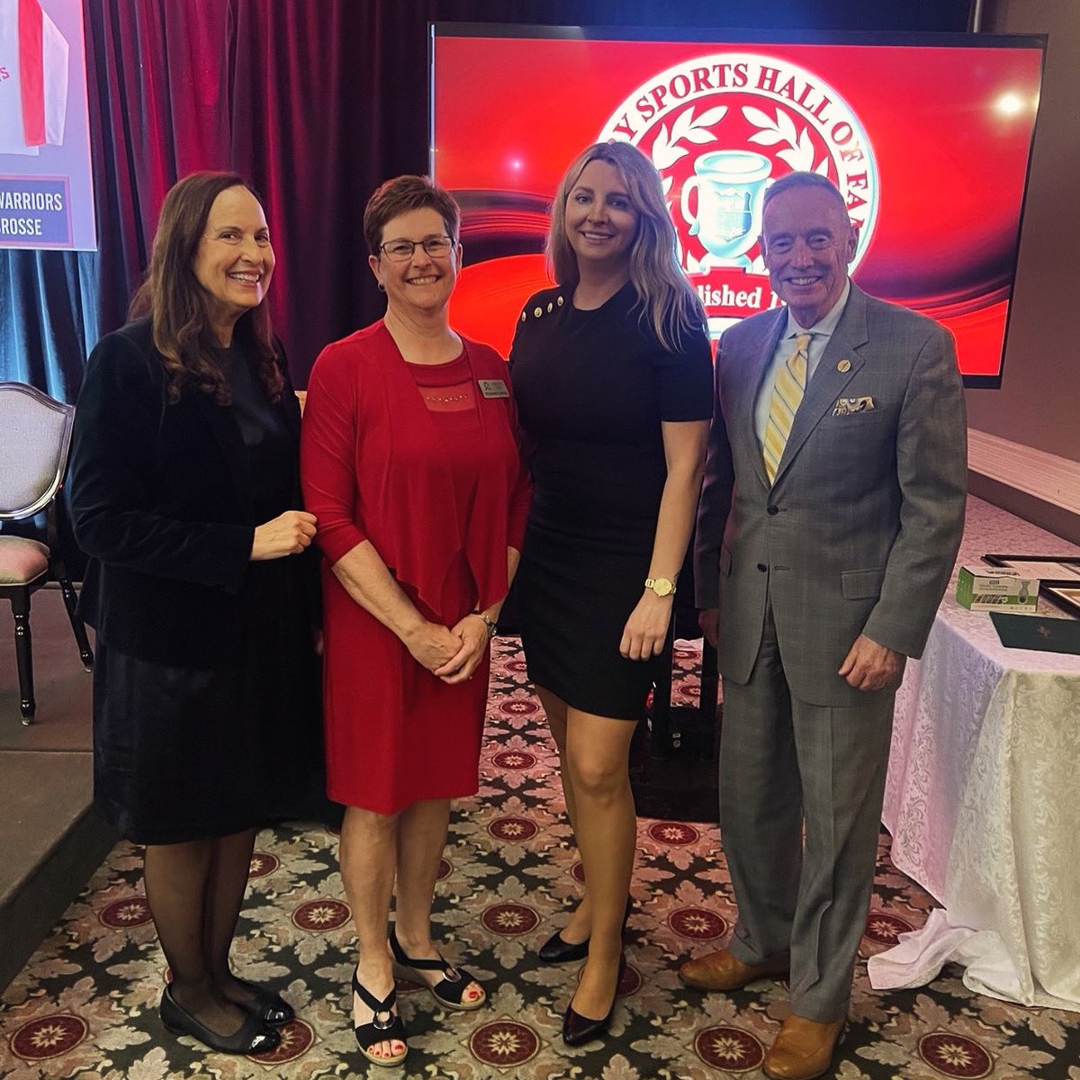 The Whitby Sports Hall of Fame Induction Gala was a fantastic evening! Huge congratulations to Roxanne Curtis for her remarkable accomplishments in Lacrosse, Olympic Bobsleigh medalist Cam Stones, and the 1984 Whitby Lacrosse Warriors. You are all a true inspiration to athletes