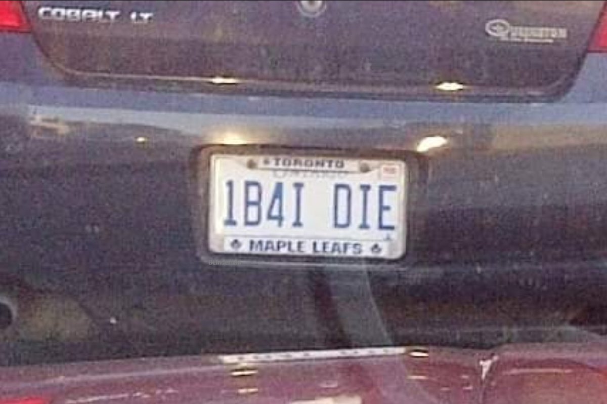 Spotted this plate in Hamilton 10 years ago. Looks like the owner will have to wait at least one more year. #TorontoMapleLeafs