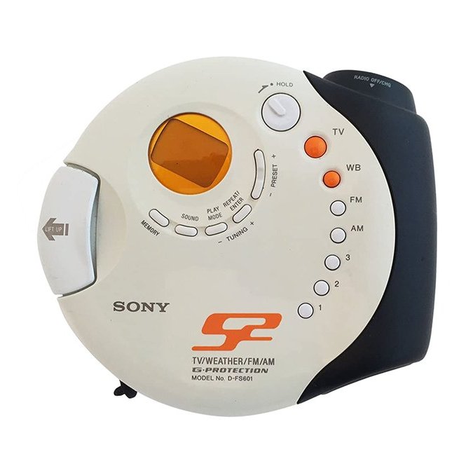 The Sony S2 Sports CD Walkman D-FS601, launched in 2002, is a rugged and durable CD player designed for outdoor use. The player features a shock-proof system that protects against skips and bumps, and is water-resistant, making it suitable for use in rainy conditions.