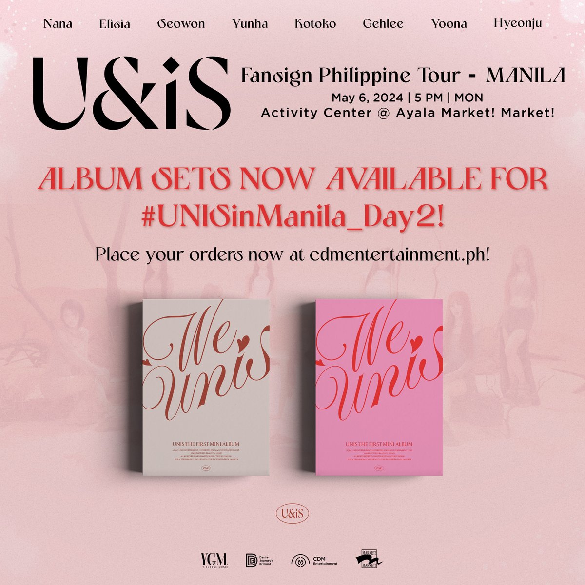 #UNISinMANILA_Day2 is open for album selling!

Place your orders now via cdmentertainment.ph 💿

This will be the last leg of #UNIS_Philippine_Tour so let's make it worthwhile for UNIS! 💖