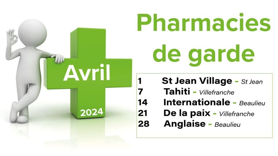 💊𝐏𝐡𝐚𝐫𝐦𝐚𝐜𝐢𝐞 𝐝𝐞 𝐠𝐚𝐫𝐝𝐞 📌La pharmacie de garde ce dimanche 28 avril : 𝗣𝗵𝗮𝗿𝗺𝗮𝗰𝗶𝗲 𝑨𝒏𝒈𝒍𝒂𝒊𝒔𝒆 45 Bd Marinoni, 06310 Beaulieu-sur-Mer 04 93 01 00 35