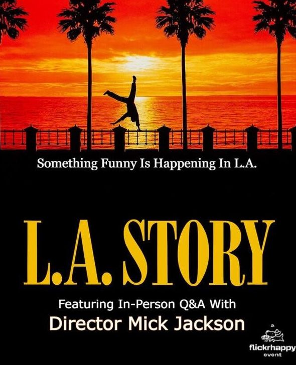 Join us two weeks from today, May 11 at 4PM for a screening of the 1991 classic, L.A. STORY, featuring an in-person Q&A with Director Mick Jackson, presented by our friends at flickrhappy (@flickrhappyevents)🌴 🎟️: thefridacinema.org/film/l-a-story…
