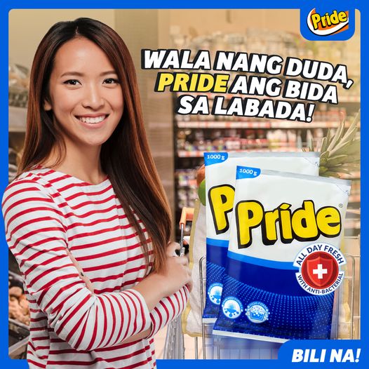 Basta panlabang protected ang pamilya, #PrideDetergent ang 'yong kasangga 🤝🏻 With its antibacterial formula, bye-bye na sa germs ng labada! Bili na sa pinakamalapit na grocery stores at supermarkets! 🛒