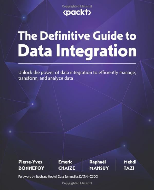 The Definitive Guide to Data Integration — Unlock the power of #DataIntegration to efficiently manage, transform, and analyze data: amzn.to/3JBHtX2 from @PacktPublishing
————
#BigData #Analytics #CDO #DataScience #AI #ML #DataScientists #DataEngineer #DataStrategy