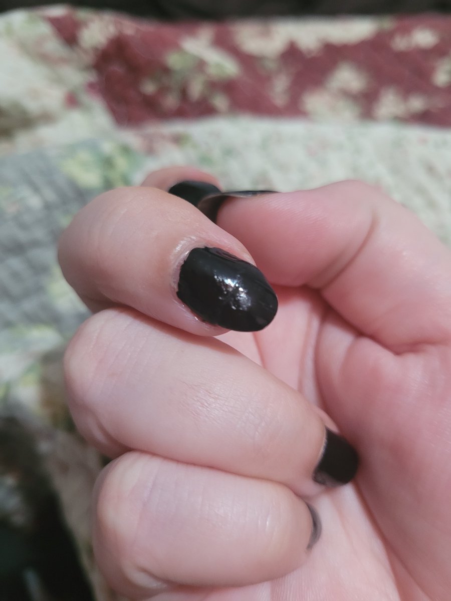 I'm so emotionally exhausted from yesterday and today and I can't begin to describe the reasons but I'll leave you with this image of a broken nail I fixed with Super Glue.