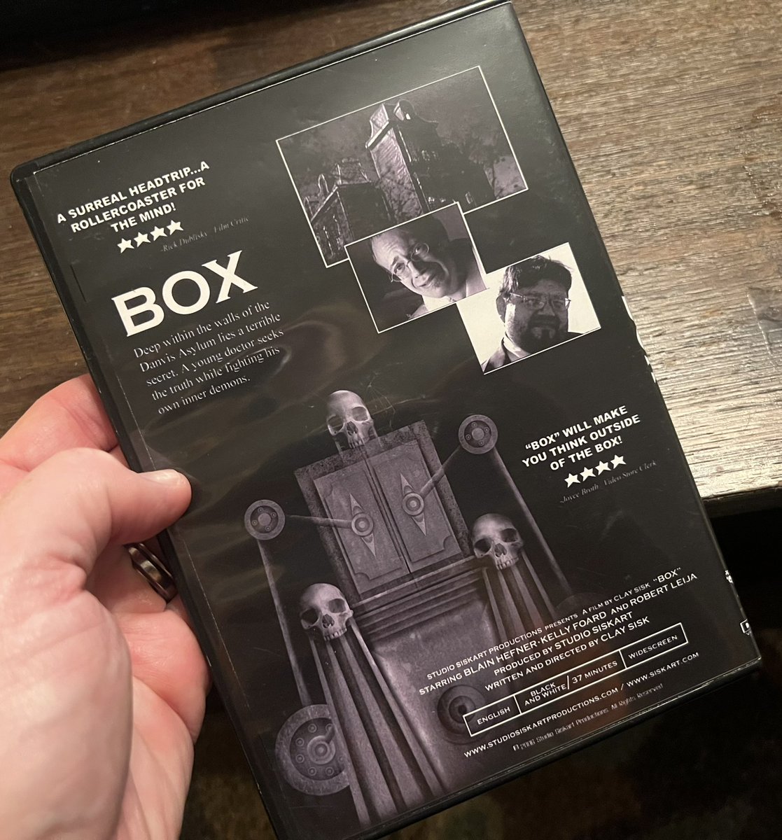 Physical media matters! The dvd of my film BOX. @RobertLeija @claysisk #films #shortfilms #filmmaker #filmmaking #independentfilm