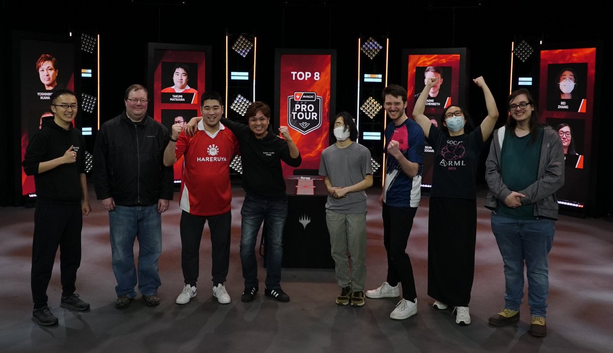 PlayMTG's tweet photo. Congratulations to the #PTThunder Top 8! They are:

Yuta Takahashi
Lucas Duchow
Takumi Matsuura
Yoshihiko Ikawa
Rei Zhang
Arne Huschenbeth
Jason Ye
Sean Goddard https://t.co/SZGBCVpJbU
