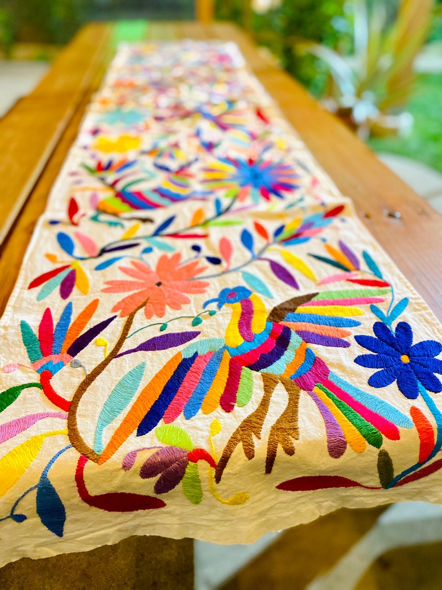 Tapestry created by women artisans of the Otomi people, Mexico #WomensArt