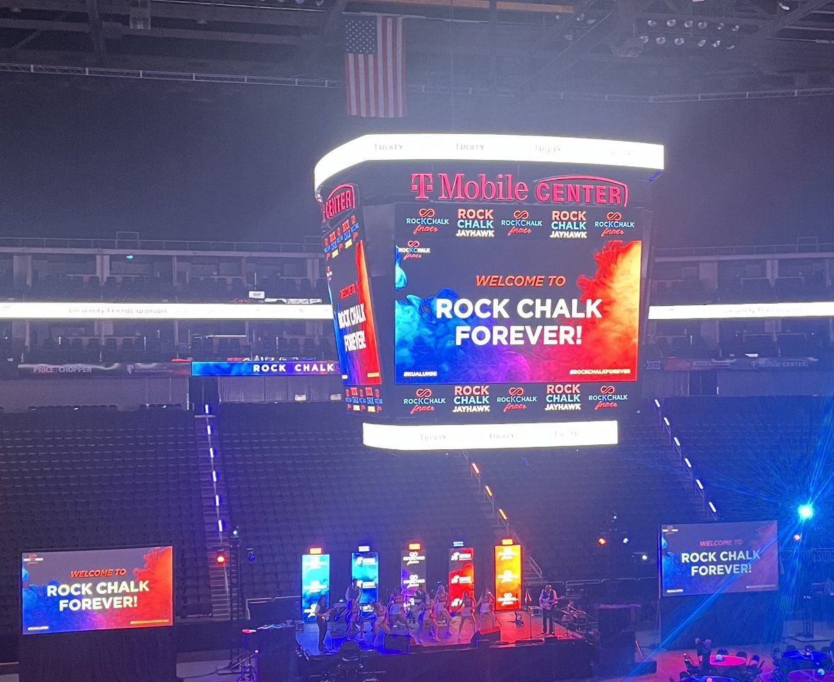 Had such a fun time at #RockChalkForever tonight! @kualumni knows how to throw a party!