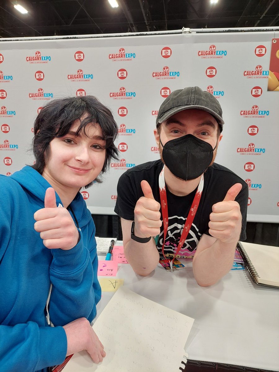 I went to the Calgary Expo, and I got to meet one of my Voice Actor inspirations @kellengoff ! It was super amazing being able to talk to him and learn more about his Voice Acting! Truly a spectacular experience! I'm so happy I was able to get this opportunity!