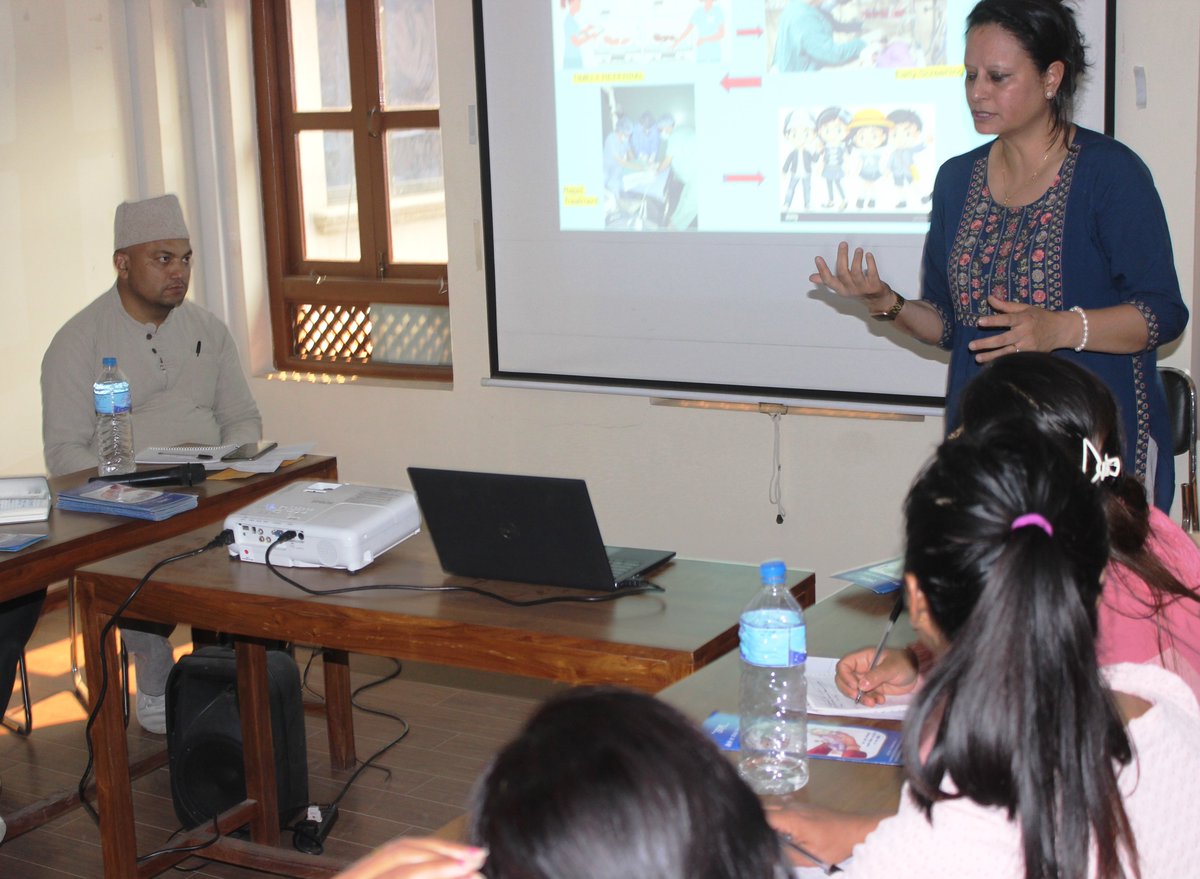 #ROPAwareness Tilganga Insititute of Ophthalmology (TIO) along with Khwopa Hospital and Khwopa Tilganga Eye Centre conducted an awareness program on Retinopathy of Prematurity (ROP) on 26th April Friday in Khwopa, Bhaktapur.