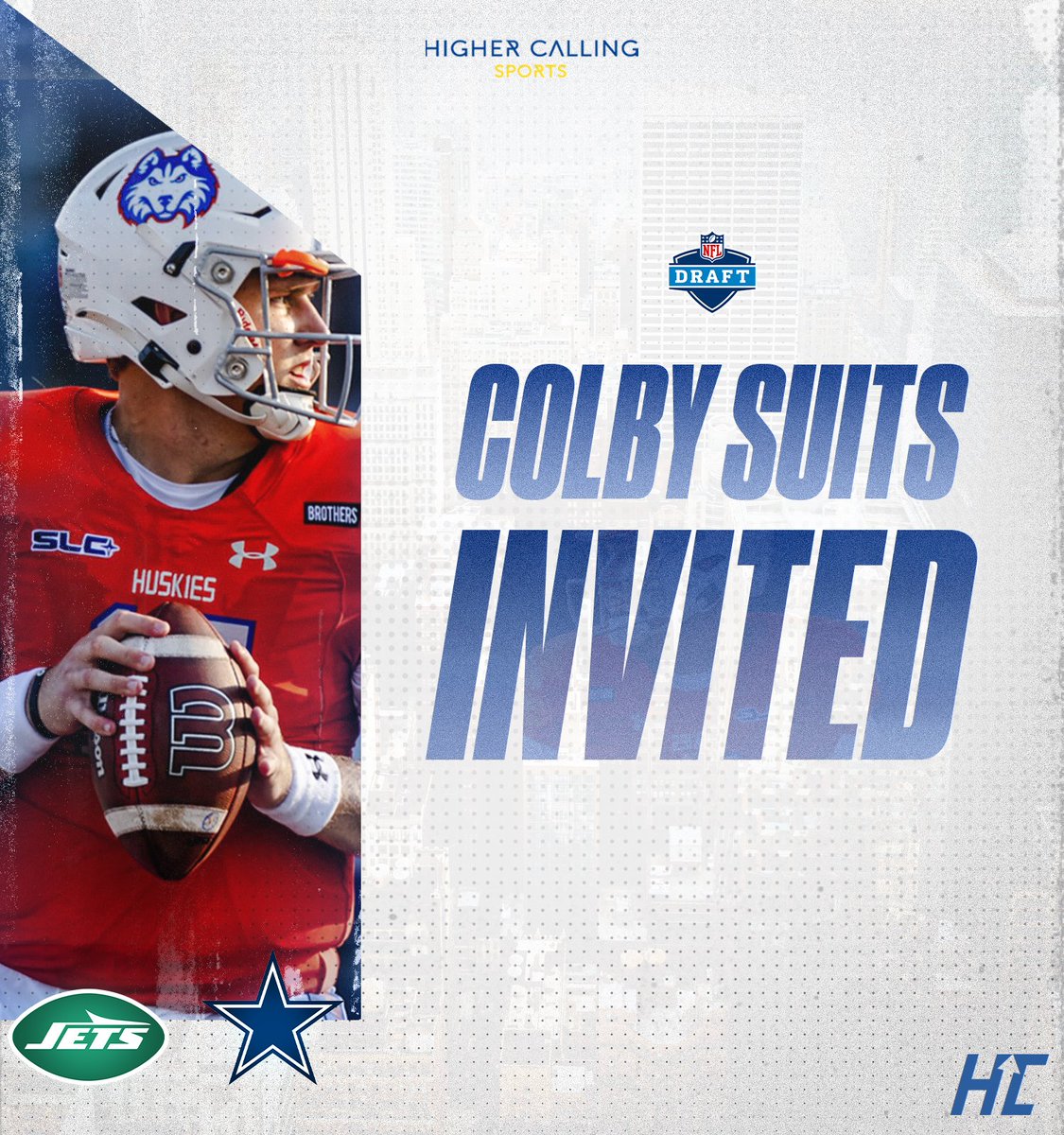 Congrats to @Colby_Suits on being invited to both the @nyjets and @dallascowboys mini camps! Colby has the traits and arm that NFL teams look to develop and could soon find himself on a roster after these opportunities! #HCfamily