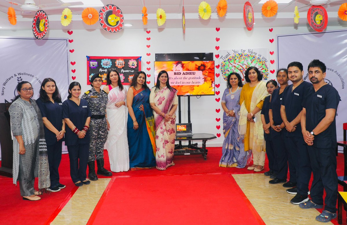 Mrs Kala Hari Kumar ,President NWWA inaugurated the remodelled Early Intervention Centre #CHETNA at New Delhi in presence of Mrs Shashi Tripathi,Vice President NWWA, VAdm K Swaminathan, #COP, @IndianOilcl - our CSR partner, officers from @indiannavy & NWWA members on 26 Apr 24.