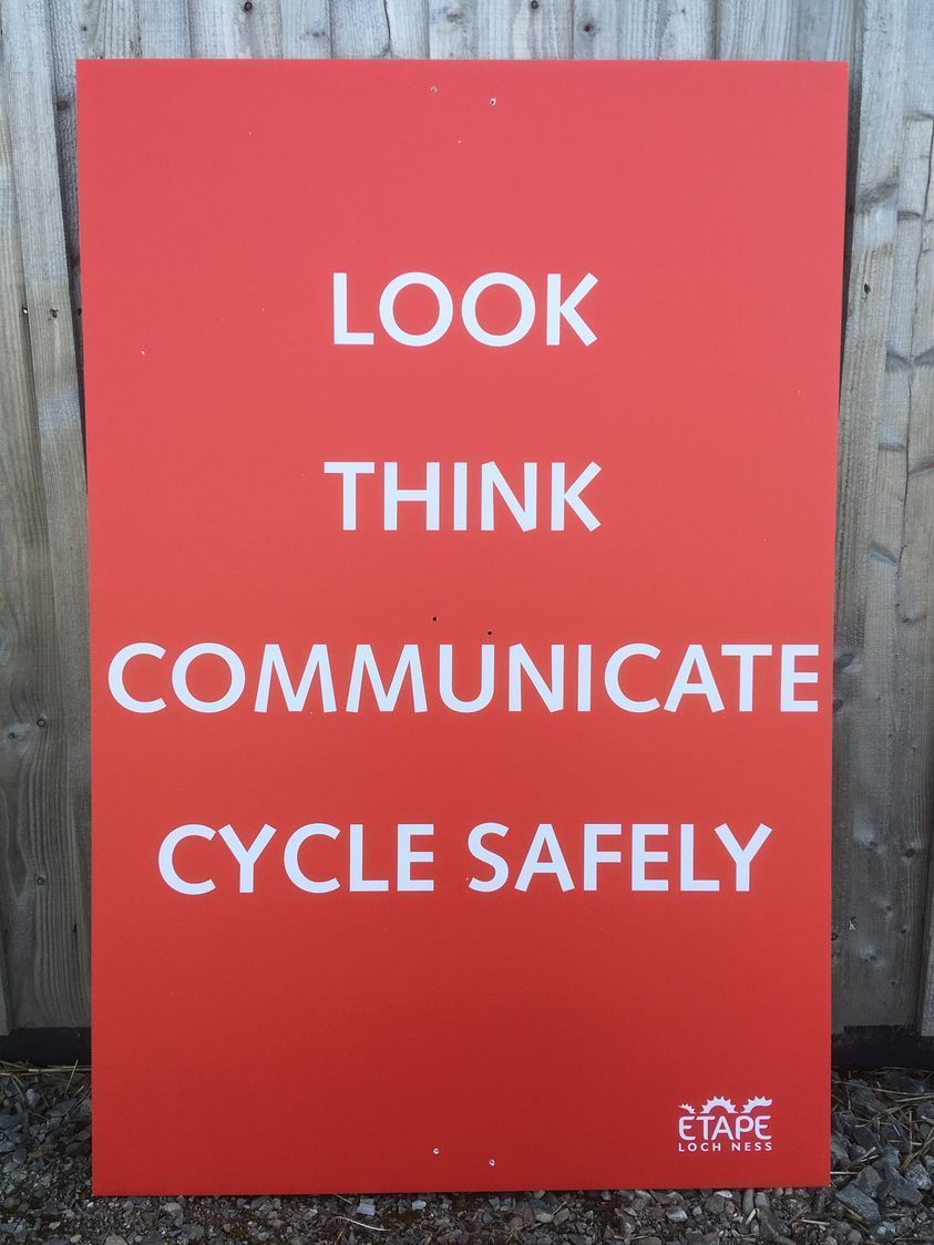 Good morning! The Etape Loch Ness is here 👊 Have a great ride and remember: Look, Think, Communicate, Cycle Safely. 🚴‍♀️🚴‍♂️ #cyclesafe #ridelochness #etapelochness