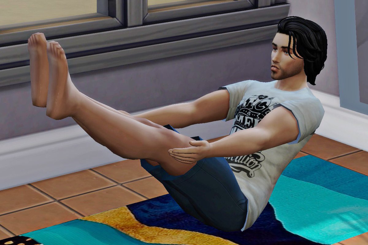 TheLizStone's tweet photo. Sims 4 fitness goals. #Sims4 #ShowUsYourSims https://t.co/kK6Q7C9KP9