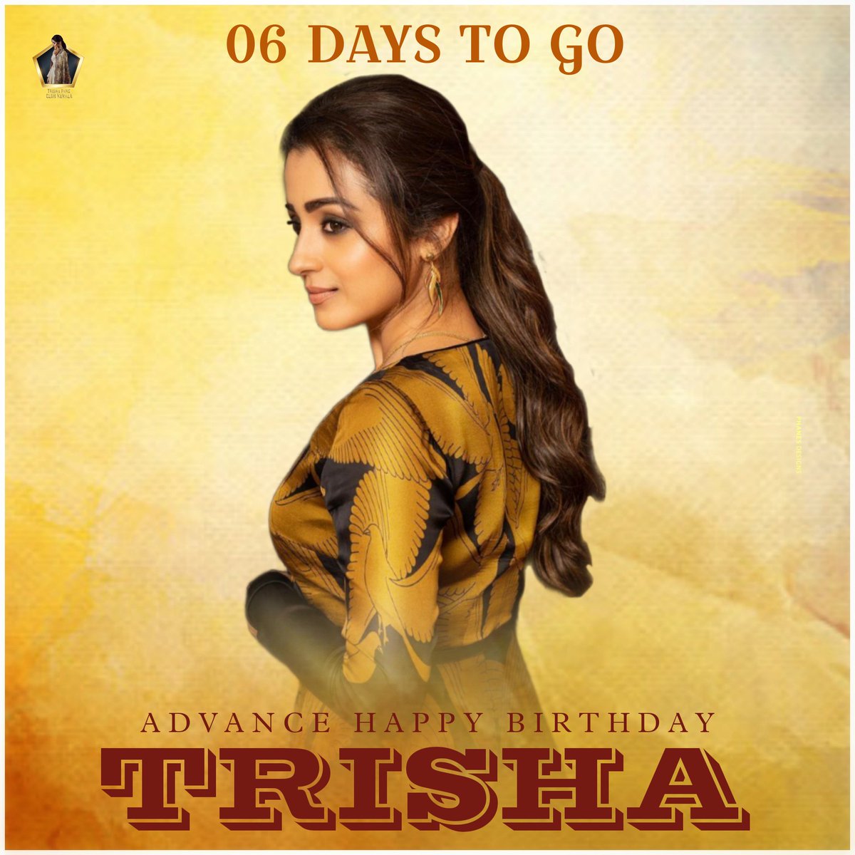 • 6 Days To Go #Thalaivi #SouthQueen @trishtrashers Bday💛

@umakris31119674 @aditi1231 @ActressTrisha  

 #Trisha #TrishaKrishnan  #SouthQueenTrisha #TrishaFansKerala #Trishaism #Trishians