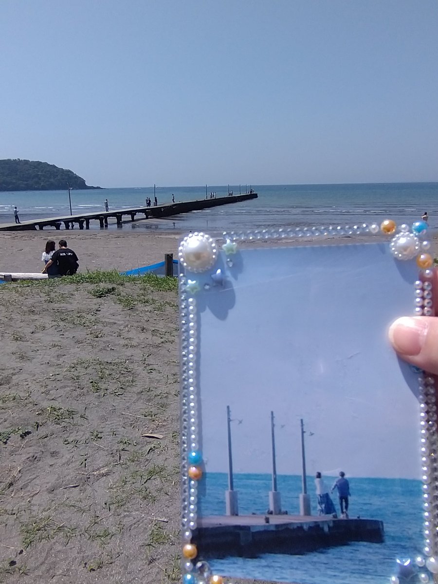 念願の聖地巡礼🩵
あのベンチからの眺め

 #映画アナログ
 #岡本桟橋
