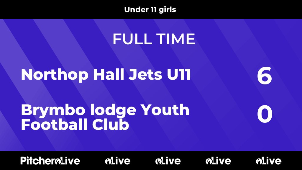 FULL TIME: Northop Hall Jets U11 6 - 0 Brymbo lodge Youth Football Club
#NORBRY #Pitchero
brymbolodgeyouthfootballclub.co.uk/teams/274309/m…