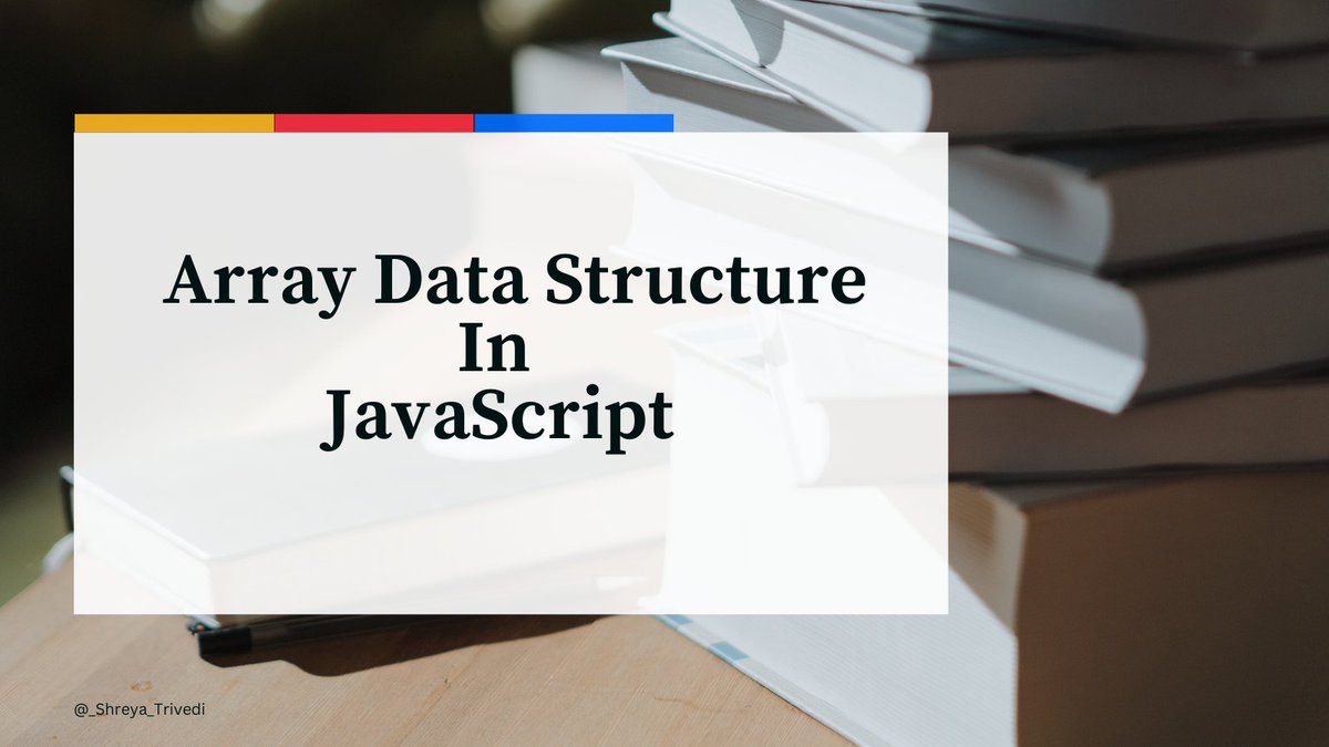 _Shreya_Trivedi's tweet image. Day 8 of #20DaysOfJavaScript 🚀

Topic Covered: 
➡️Array Data Structure In JavaScript

What are arrays? 
➡️Arrays are fundamental data structure in programming used to store collections of elements

➡️Each element in an array is assigned a unique index starting from 0, which…