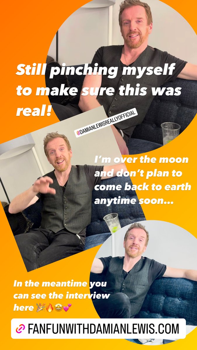 HUGE thanks to #DamianLewis and the wonderful fandom for making my dreams come true! Damian sat with me for an interview and it's got more than 12.7K views on YT! I can't be happier! fanfunwithdamianlewis.com/?p=52603  #DamianLewisMusic #MissionCreep #DamianLewisUKTour #MissionCreepTour